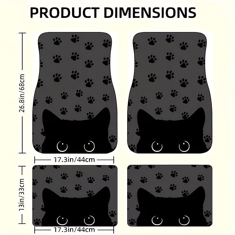 4Pc Car Floor Mats - Cartoon C - Interior Design Experience review and price