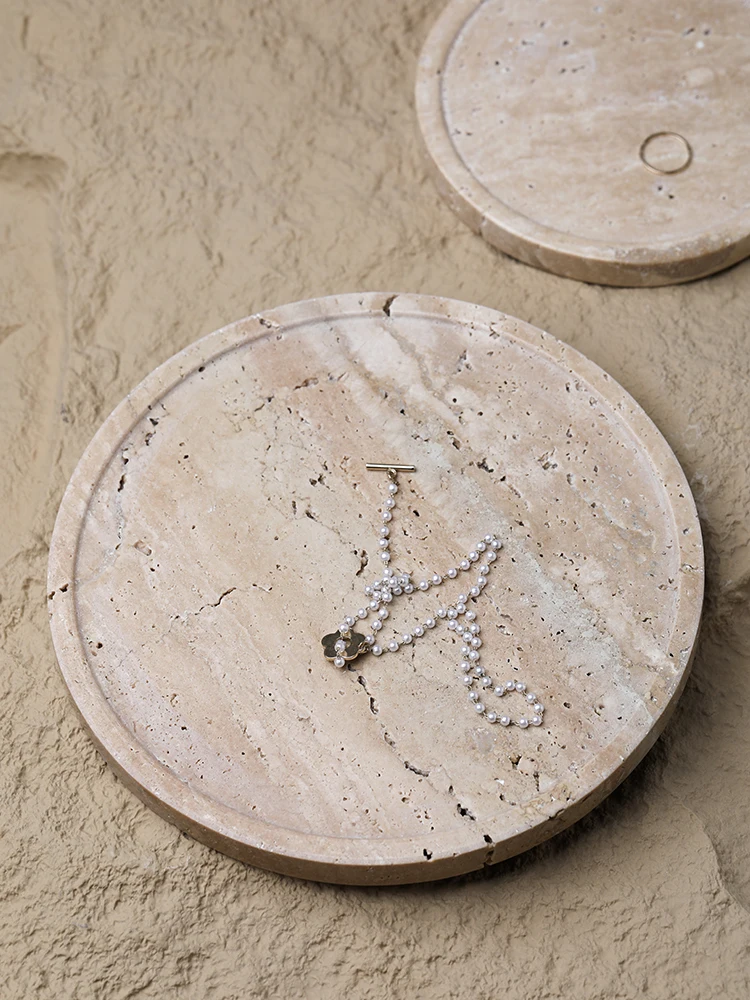 Minimalism Marble Tray for Per - Travertine Tray Oval review and price