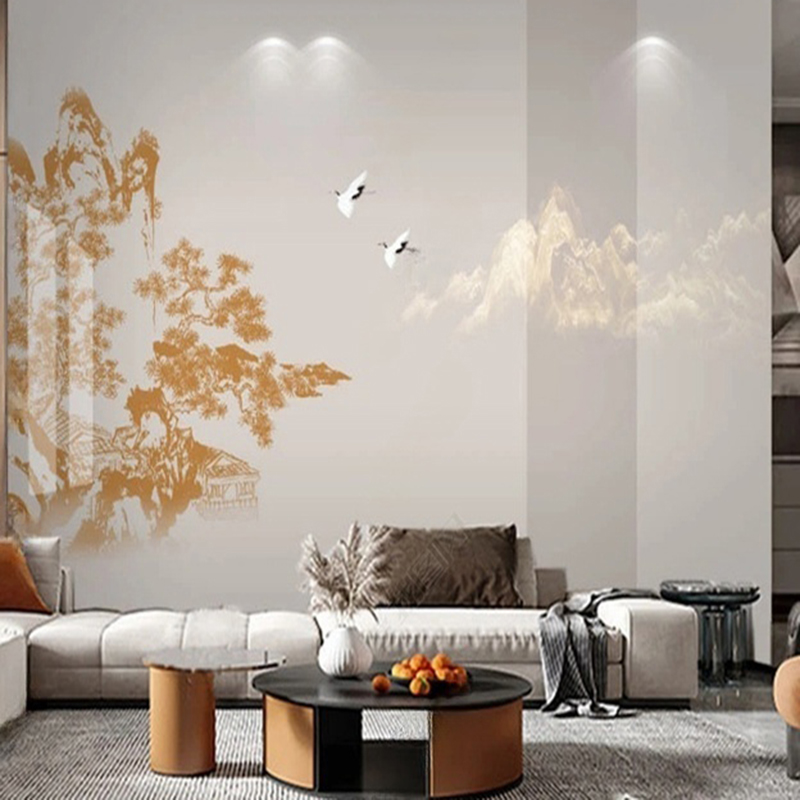 Elegant Chinese Hand-Painted P - Interior Design With Wallpaper review and price
