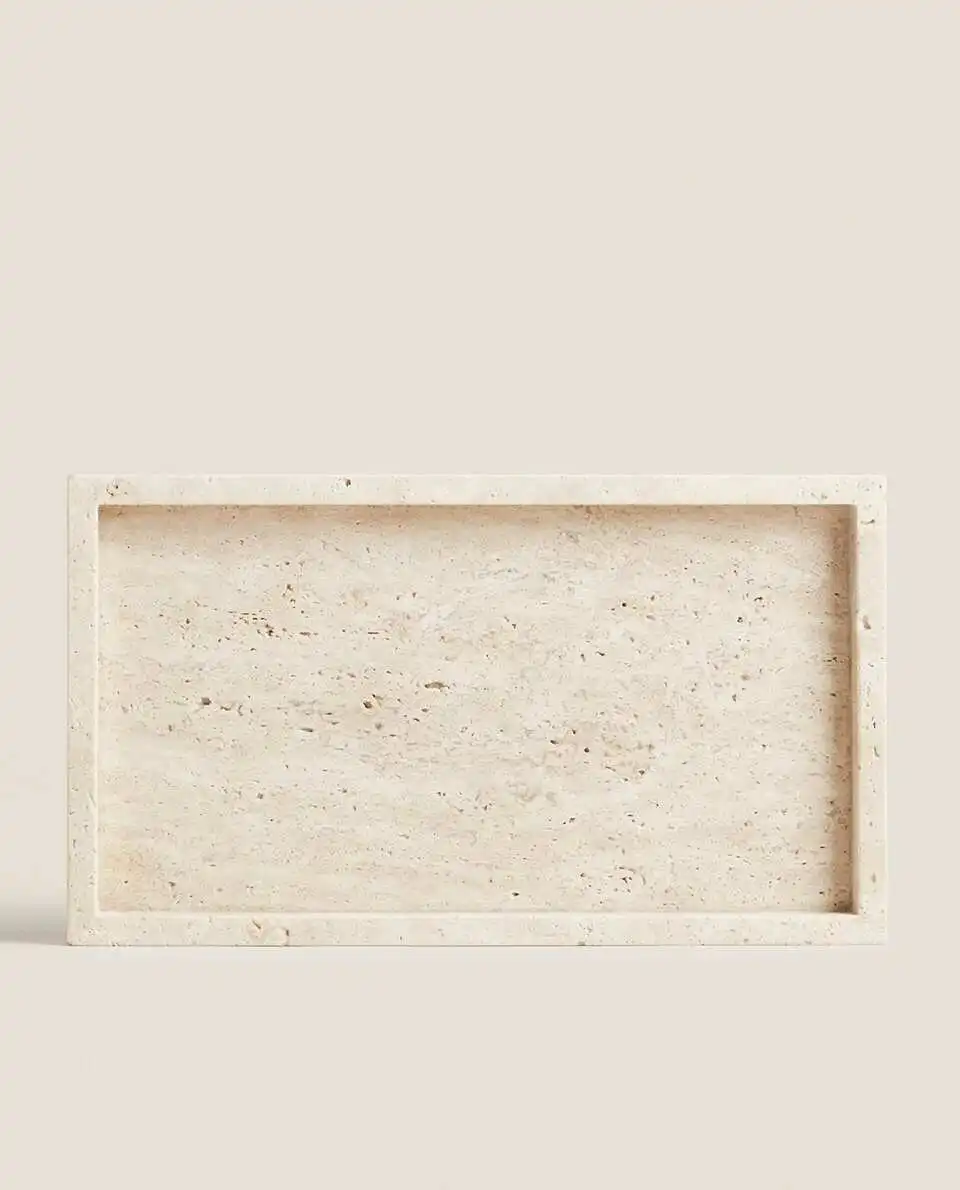 Wabi-Sabi Style Yellow Travert - Travertine Tray Oval review and price