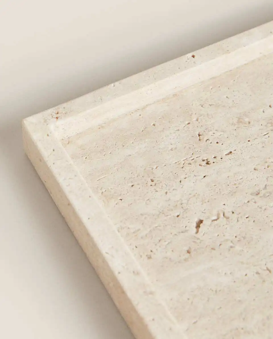 Wabi-Sabi Style Yellow Travert - Travertine Tray Oval review and price