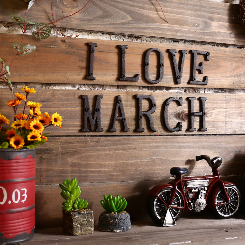 Metal Letters Numbers Cast Iro - Interior Design Quotes review and price