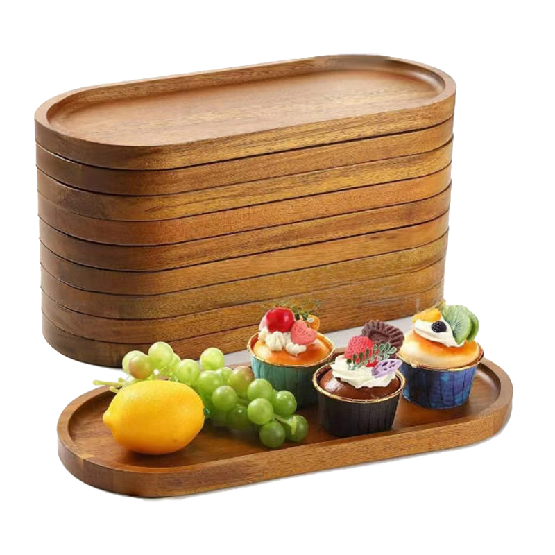 Tableware Solid Wood Food Tray - Travertine Tray Oval review and price
