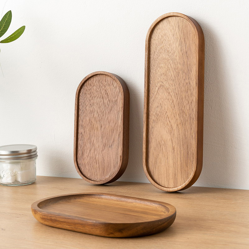 Tableware Solid Wood Food Tray - Travertine Tray Oval review and price