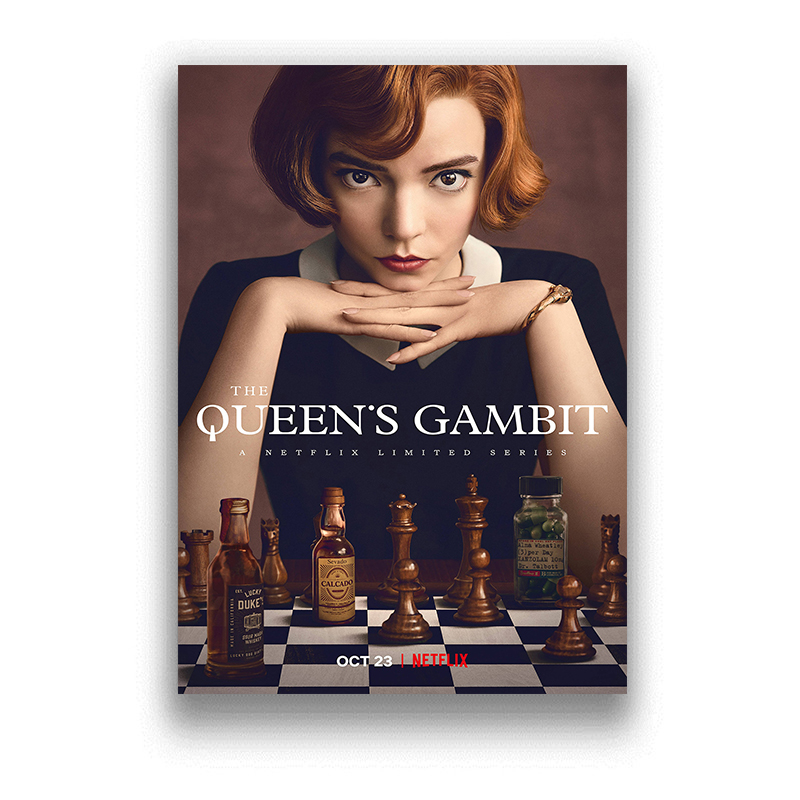 Queen 's Gambit White Coated P - Interior Design With Wallpaper review and price