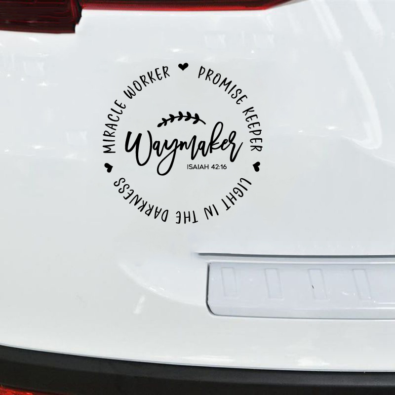 Waymaker Christian Quote Vinyl - Interior Design Quotes review and price