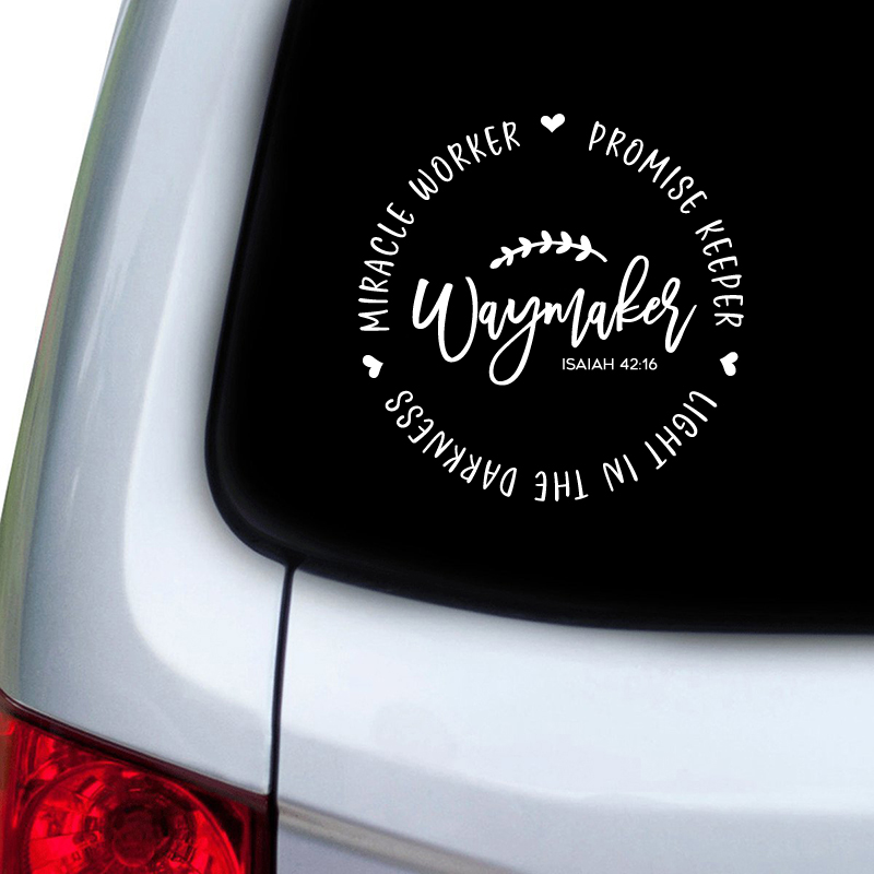 Waymaker Christian Quote Vinyl - Interior Design Quotes review and price