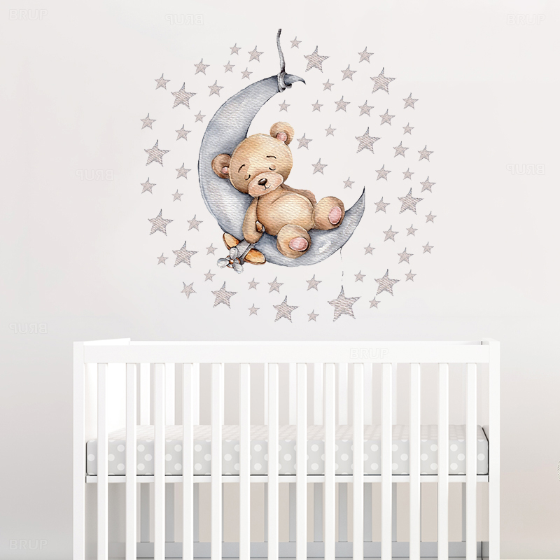 Cartoon Teddy Bear Sleeping on - Interior Design Quotes review and price