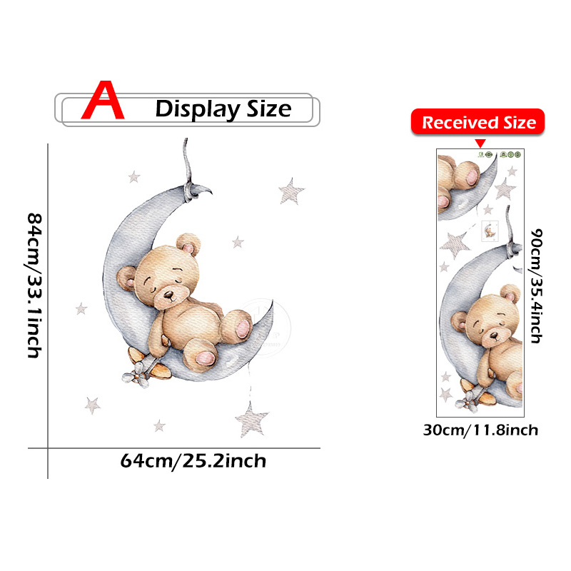 Cartoon Teddy Bear Sleeping on - Interior Design Quotes review and price