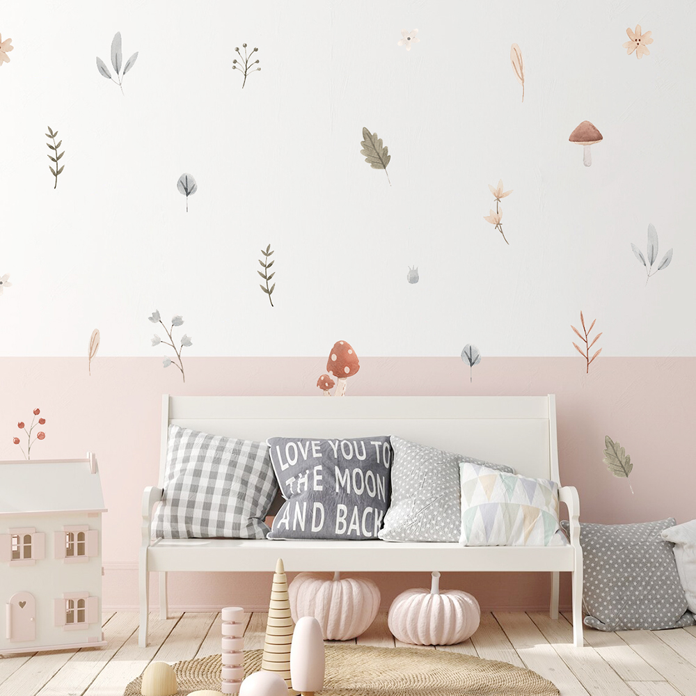 Boho Cartoon Mushroom Branch L - Interior Design Quotes review and price