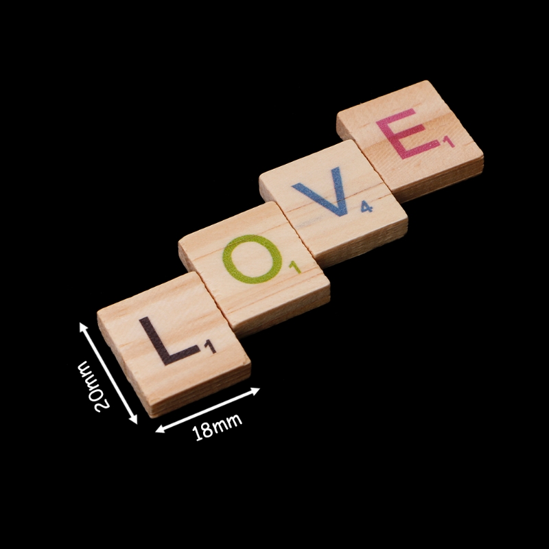 100PCS Wooden Tiles Colorful L - Interior Design Quotes review and price