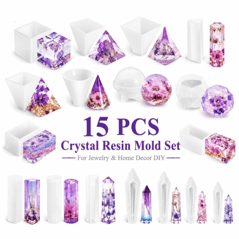 15pcs Crystal Resin Silicone M - Interior Design House review and price
