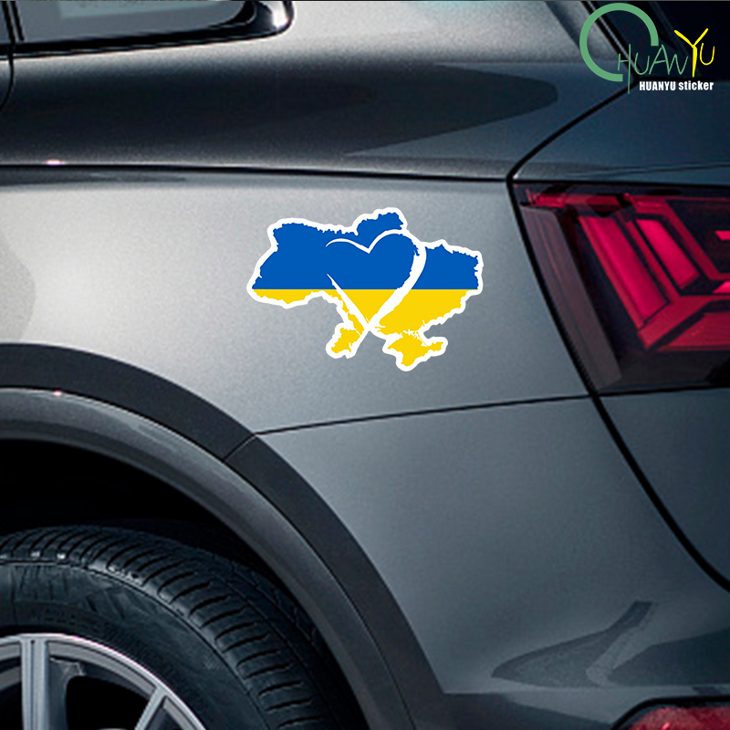 Sign Car Sticker Ukraine Sunfl - Interior Design Quotes review and price