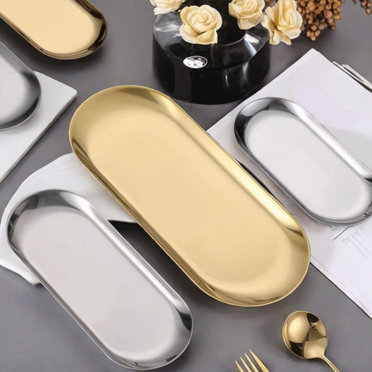 WORTHBUY Nordic Style Oval Ser - Travertine Tray Oval review and price