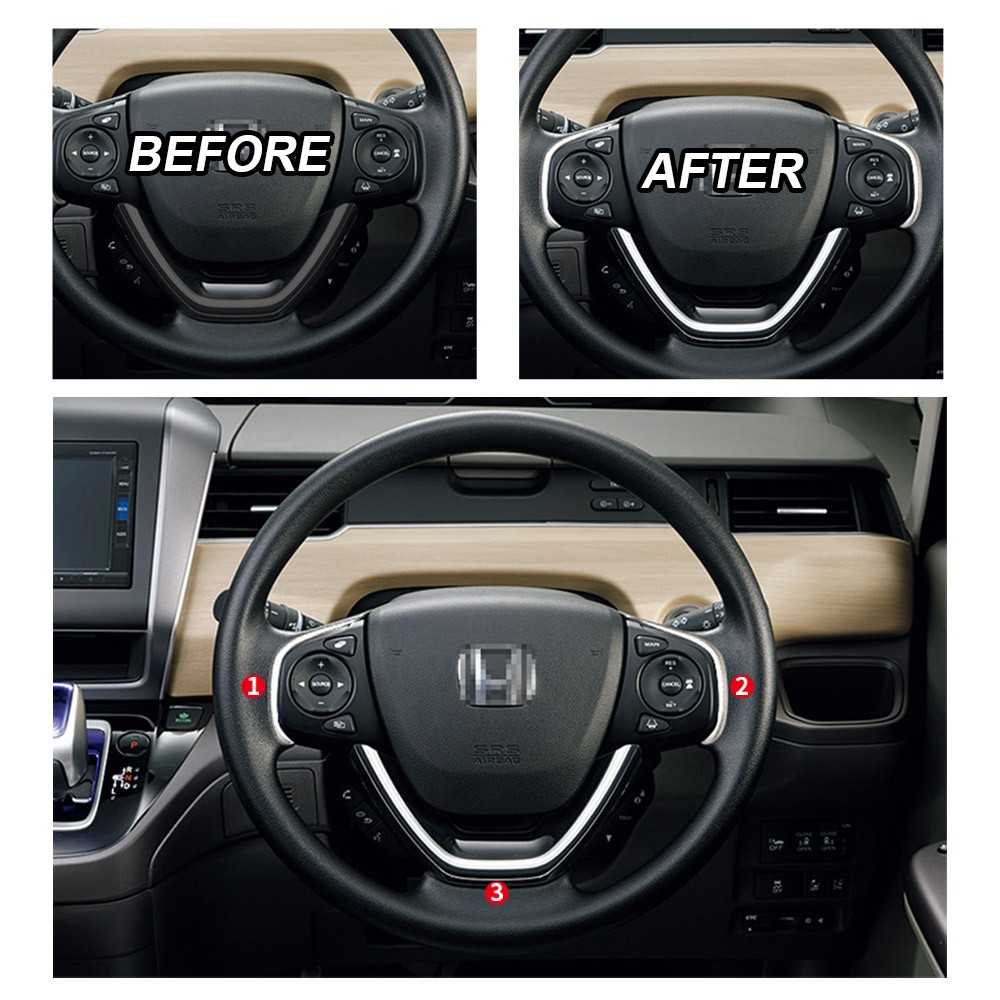 3pcs Car PANEL Trim for Honda  - Interior Design Gold review and price