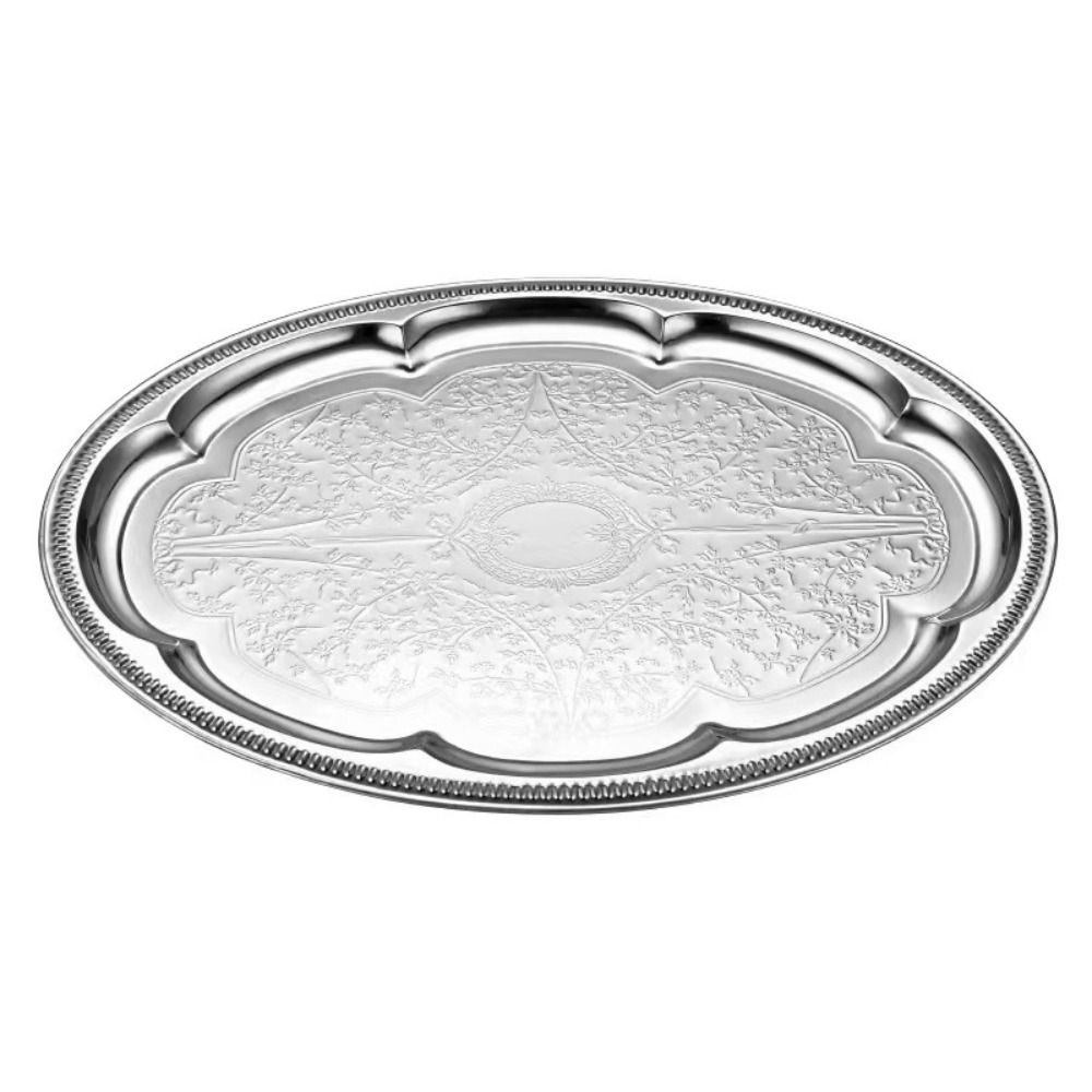 New Embossed Cake Tray Stainle - Travertine Tray Oval review and price