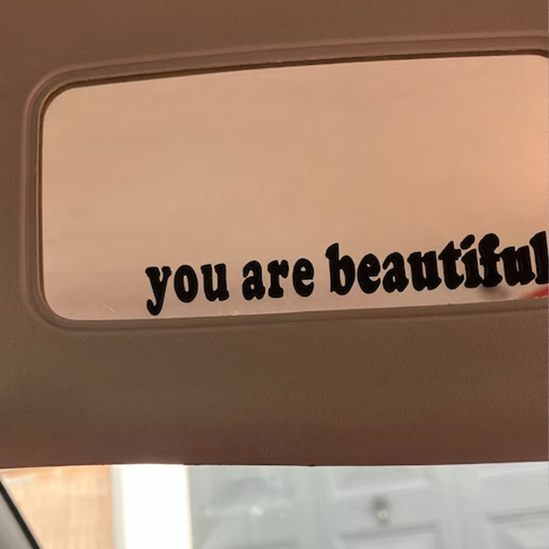 The Text Car Stickers You Are  - Interior Design Quotes review and price