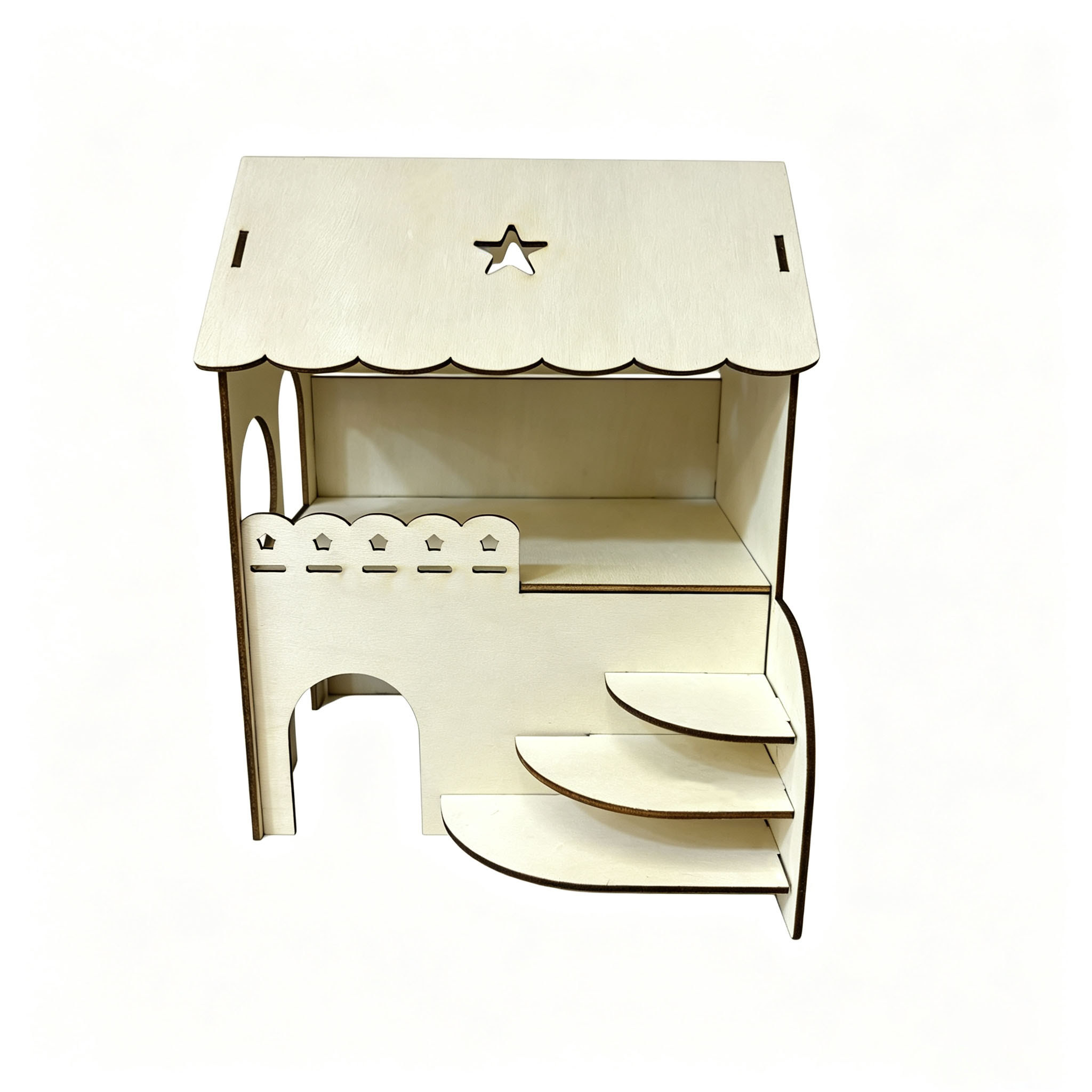 Hamster Two-Story Wooden House - Interior Design Gold review and price