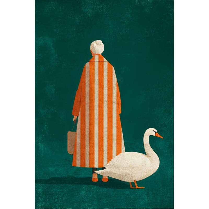 Figure in Orange White Striped - Interior Design House review and price