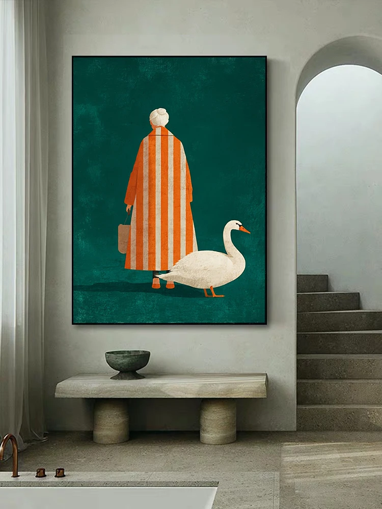 Figure in Orange White Striped - Interior Design House review and price
