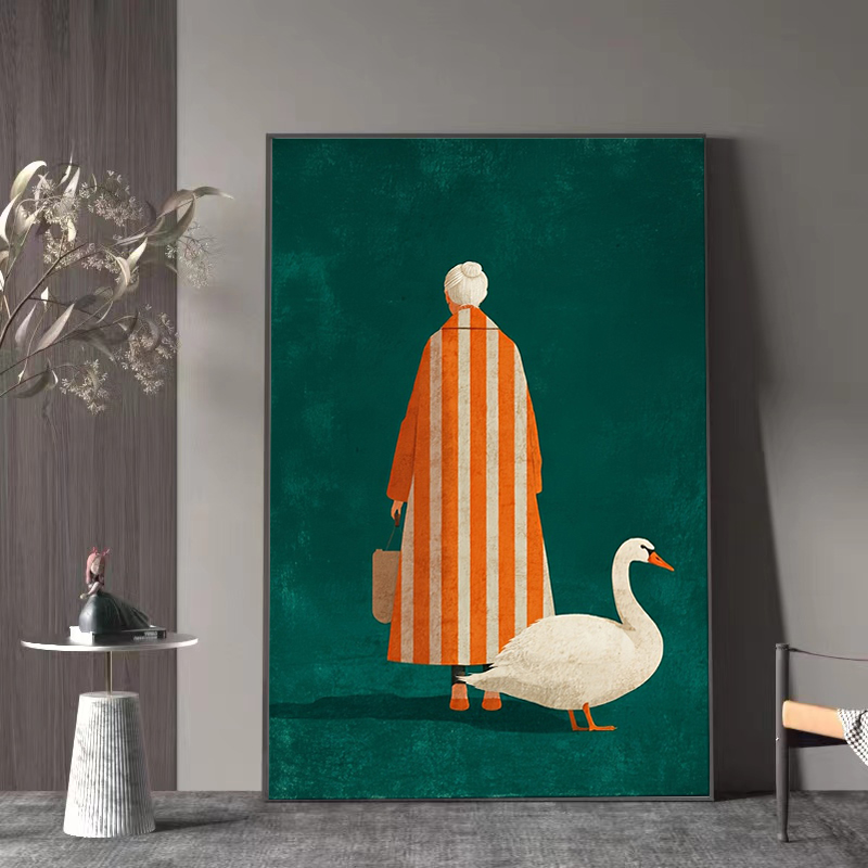 Figure in Orange White Striped - Interior Design House review and price
