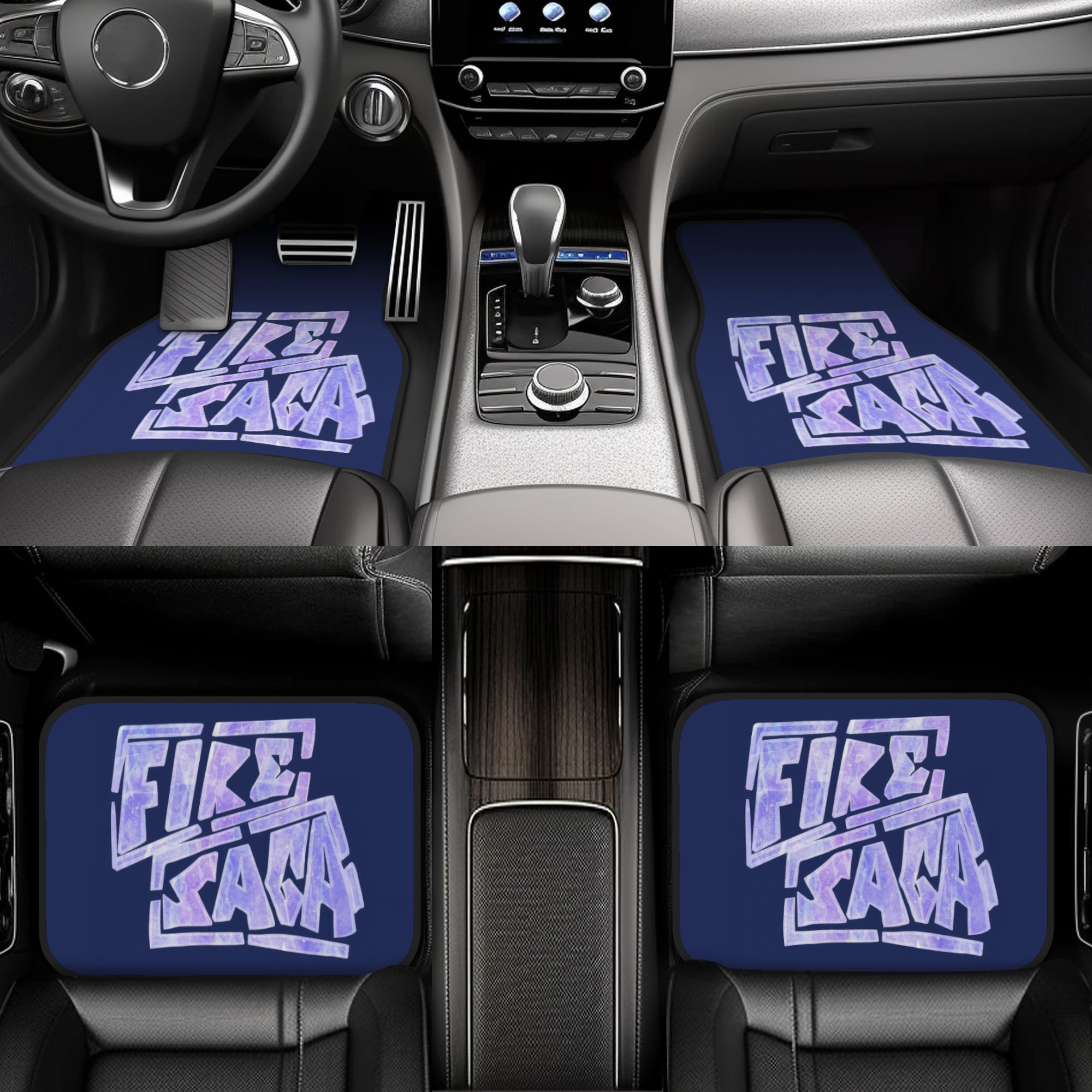 Set Of 4 Flame Legend Logo Car - Interior Design Years review and price
